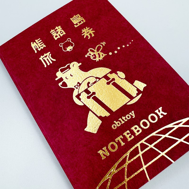 オビワン×ROKKAKU  パスポート風ノート RD/EARTH TOURS